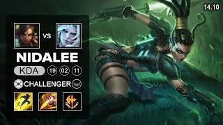 Nidalee vs Viego Jungle - KR Challenger - Patch 14.10 Season 14