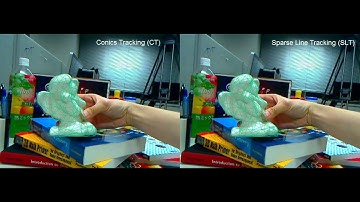 Model-based tracking of rigid curved surfaces - Cluttered background