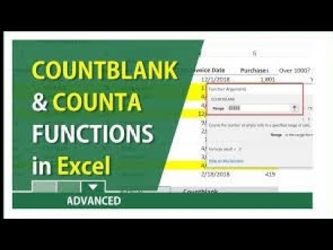 How to use Formula Count Blank with CountA Excel Tutorial - YouTube