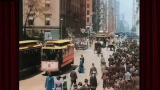 Broadway Manhattan in 1902: Footage Restored to Life