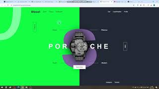 196 Website beautiful modern design. Project Watches Website. Source code. ScrollReveal Animation.