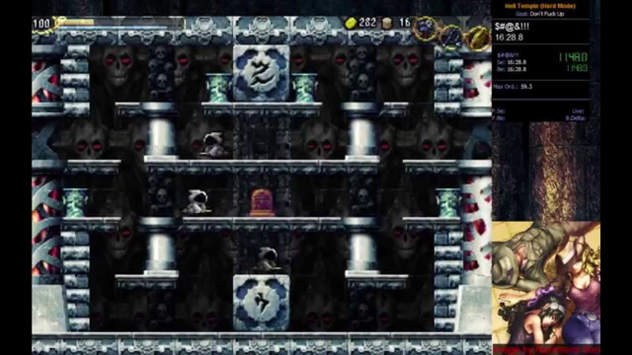La-Mulana Hell Temple (Hard) Speedrun - 