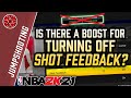 Huge Shooting Boost From Turning Off Your Shot Feedback?