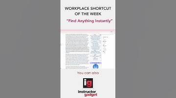 Shortcut of The Week: Cmd + F/ Ctrl + F