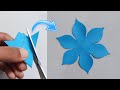 Easy flower making with paper  how to make paper flower craft easy  diy flower craft