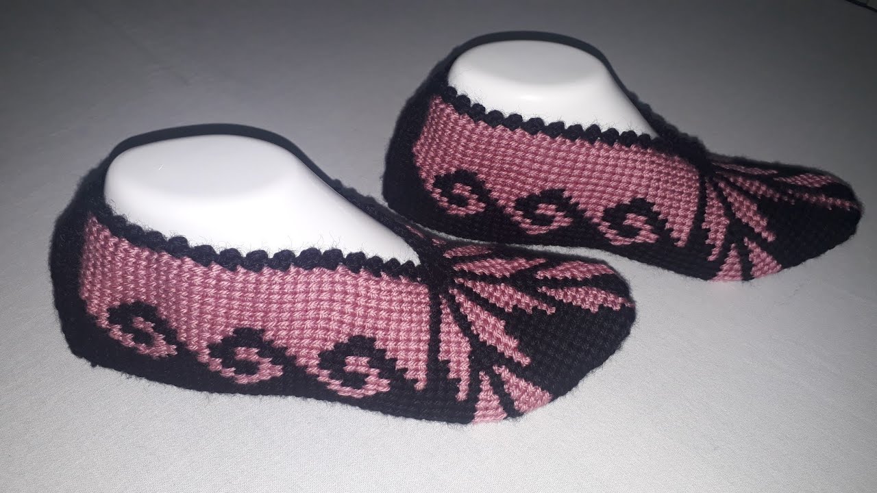 İKİ RENKLİ TUNUS İŞİ PATİK YAPIMI