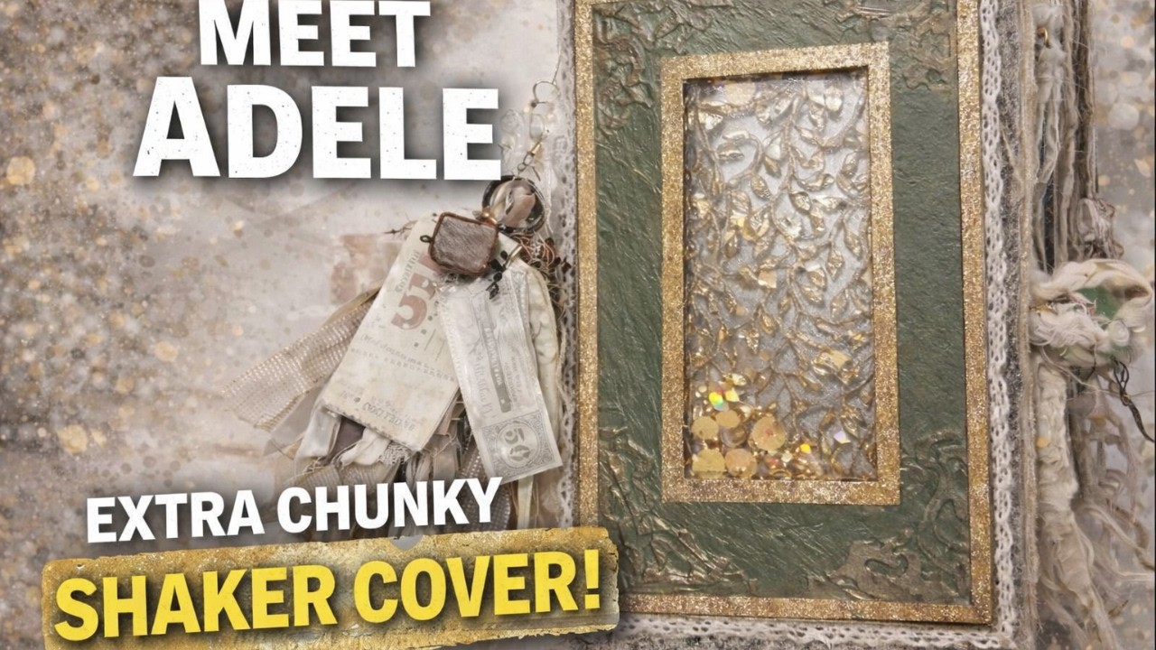Дневник ручной работы Adele Handmade Junk Journal с разворотами 😍 | Обложка в стиле шейкер, смеша...