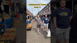 walthamstow high street food stalls London 🇬🇧 #highstreetfood #londonwalk #viralreels