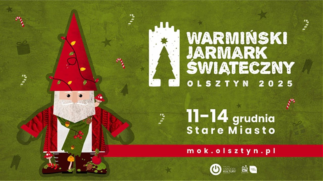Olsztyn nocą! Pierwszy dzień Jarmarku Warmińskiego ✨ Magia świateł z lotu ptaka
