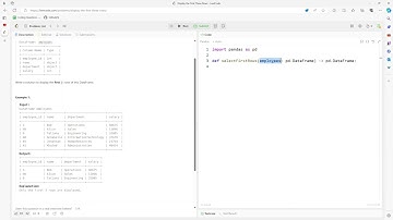 #LeetCode 2879 | Display the First Three Rows #Python