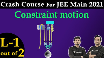 JEE Main 2021 Crash Course | Theory Constraint Motion | Laws of Motion | by  Hemant Sir