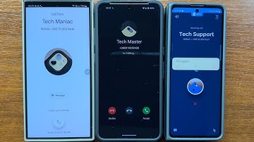 Samsung S24 Ultra Google Dialer + Pixel 8 Pro Simple Dialer + Samsung Z Fold Drupe App Incoming Call