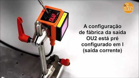 Como configurar a saída analógica dos sensores de distância O1D da ifm