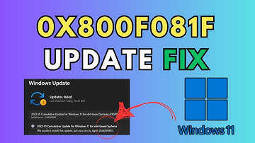How to Fix 0x800f081f Windows 11 Update Error (2025 Update!)