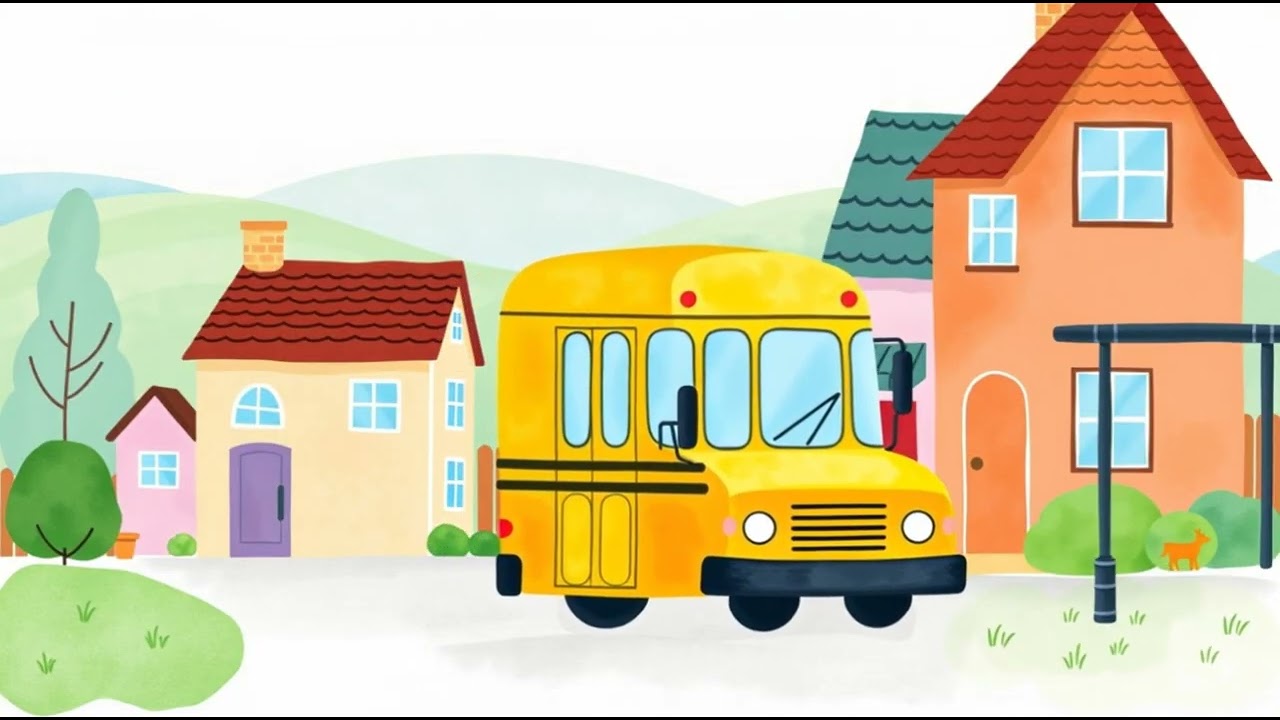 Wheels on the Bus in English & Spanish 🚌🇺🇸🇪🇸 Bilingual Nursery Rhyme for Kids