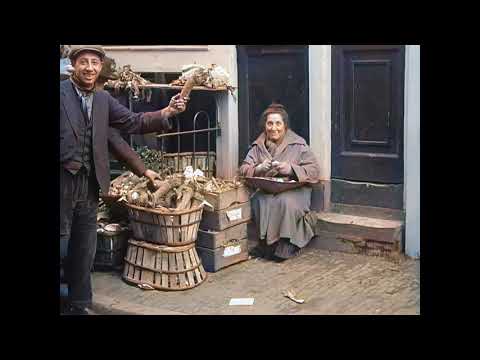 Amsterdam, De Jodenbuurt in 1925 in kleur!