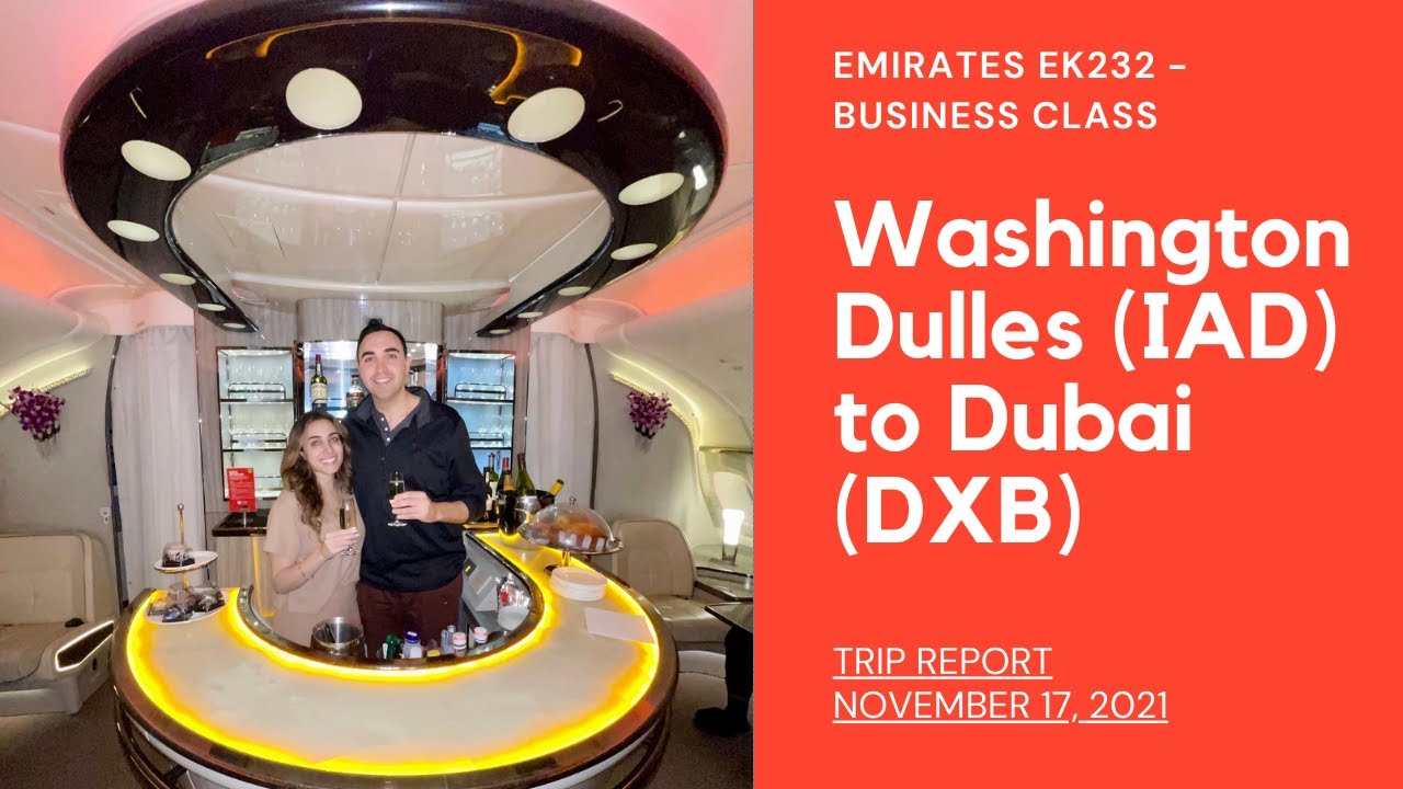 Emirates A380 Business Class Trip Report Washington Dulles (IAD) to