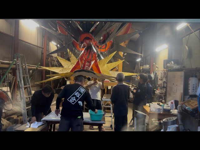 2025年 本宮彌劔神社 製作風景 大蛇山 - YouTube