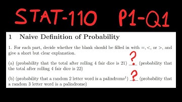 Naive Probability - Stat 110: Strategic Practice Problem #1-Q1