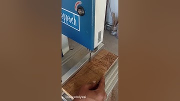 Scheppach Basa bir Şerit Testere ile 4 cm Zeytin kesimi #scheppach #bandsaw #şerittestere #hızar