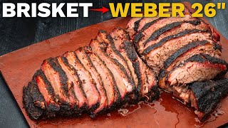 How To Smoke A Brisket On 26 Weber Grill  Advantages To Overnight Hold