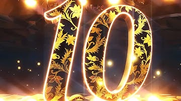 Countdown number 10 to 1 in a beautiful way