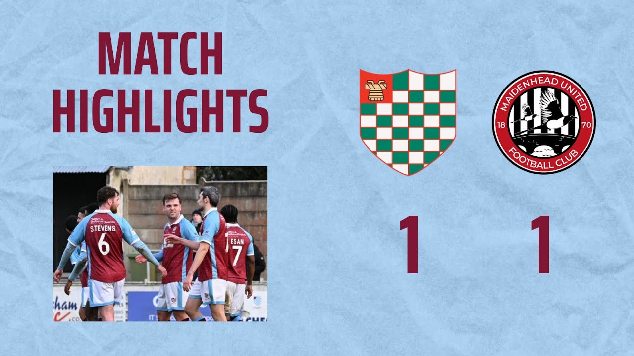 HIGHLIGHTS | Chesham United 1-1 Maidenhead United | 26th January 2026