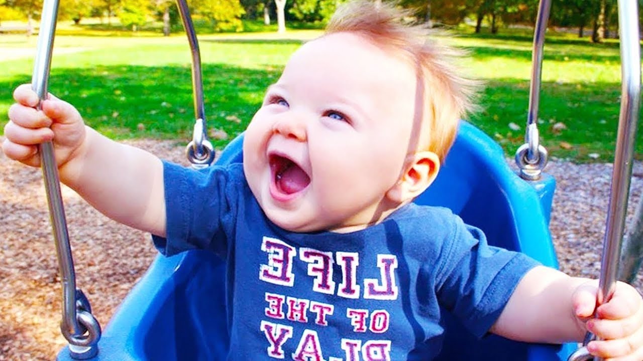Funny baby baby outdoor moments