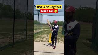 How to hit long sixes with tennis ball 🎾 | #shorts #cricket screenshot 5