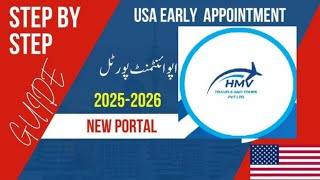 USA New Appointment portal 2025 New US Visa Appointment Scheduling System