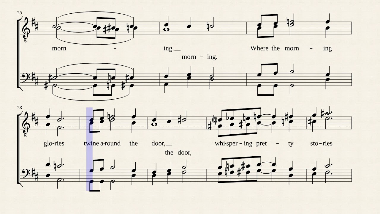 Carolina In The Morning A Capella Arrangement
