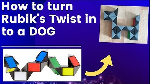 How to make a Dog with the Rubik’s Twist/Snake Cube (24 blocks)