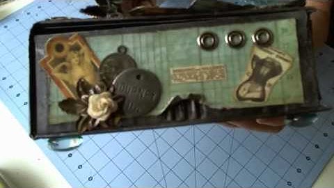 Steampunk Grunge Altered Book Box