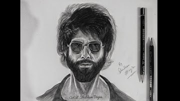 drawing Shahid Kapoor from  Kabir Singh scenes | Bekhayali song