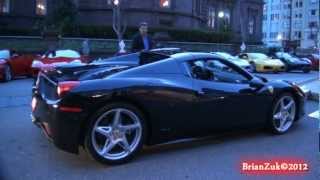 Brianzuk records a beautiful black ferrari 458 spider with interior at
launch party hosted by of san francisco, the fairmont in...