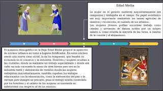 El trabajo de la mujer  a través de la Historia