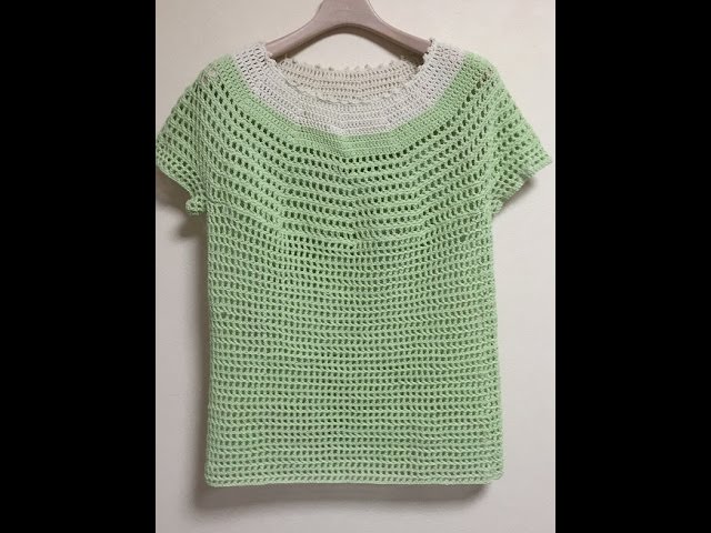 かぎ針編みで簡単に編むサマーセーター1 2 Easy Crochet Youtube