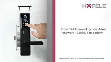 DL8800 How to change the combination unlock mode