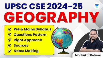 UPSC CSE 2024-25 | Geography | UPSC CSE Hindi | Madhukar Kotawe