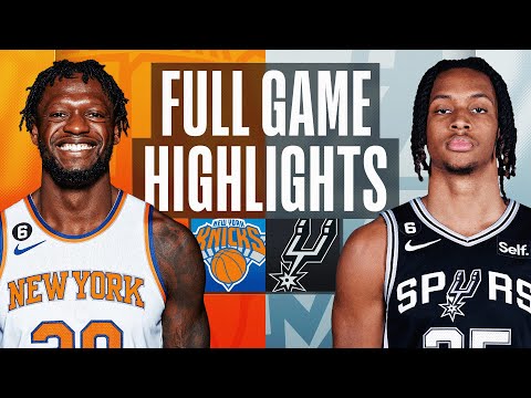 KNICKS at SPURS | FULL GAME HIGHLIGHTS | December 29, 2022