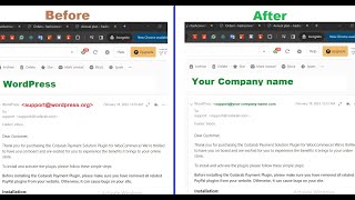 Full How to change the default sender email & company name on WordPress webmail Update