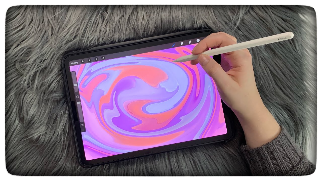 ASMR | iPad drawing with tapping and scratching sounds - YouTube