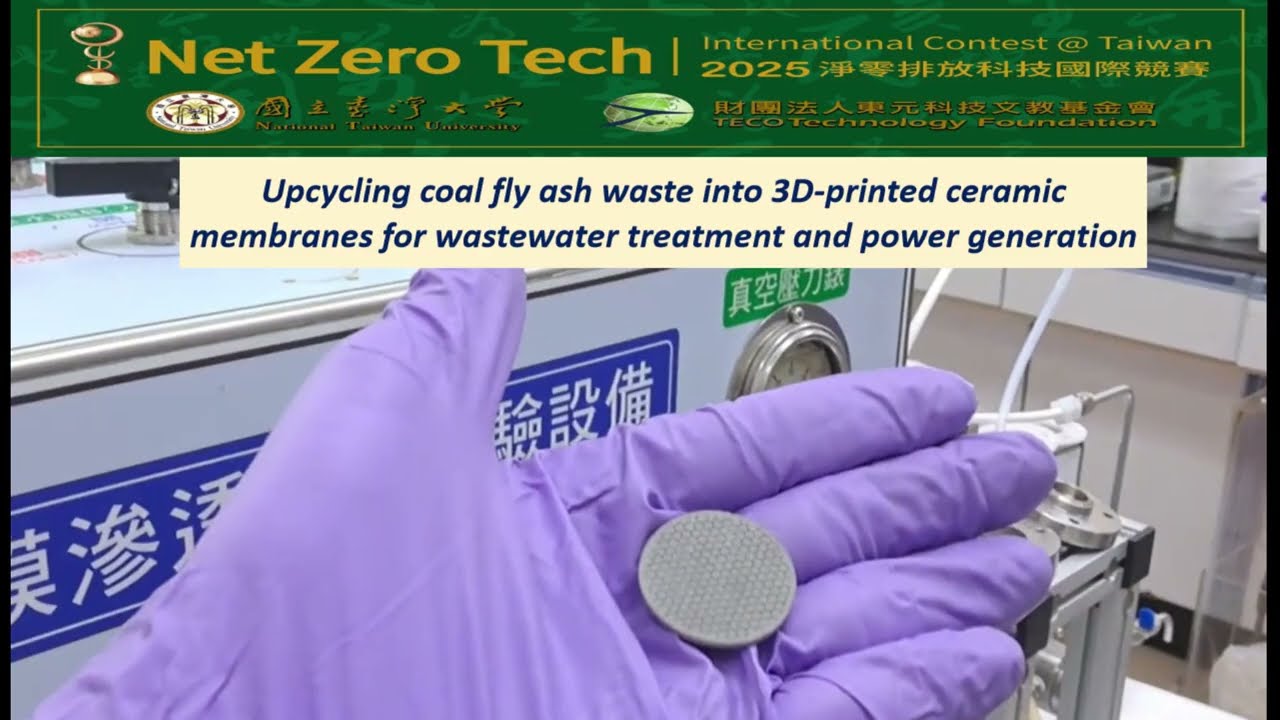 Net ZeroTech: Upcycling CFA waste 3D-printed ceramic membrane for waste treatment , power generation