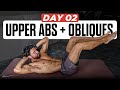 UPPER ABS + OBLIQUES | My 3 Day ABS Split (Day 2/3)
