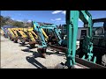 Новая партия мини экскаваторов. Обзор и цены! ミニショベルの紹介!レビュー