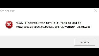 Starter ошибка. Starter.exe nd3d11texture:CREATEFROMFILE(: unable to load file TEXTURESDDS:characters/Porters/Porter_1_Bump.TGA.DDS. Starter exe nd3d11texture CREATEFROMFILE unable to load file.