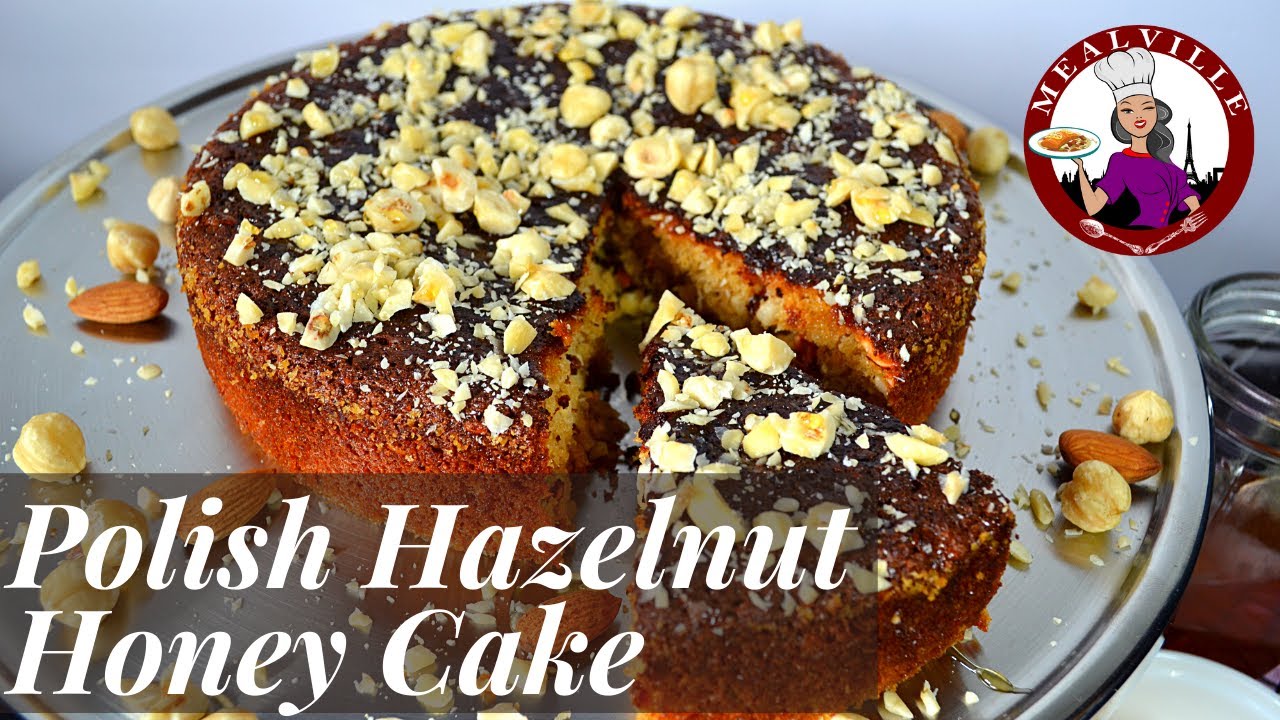 Polish Hazelnut Honey Cake Easy Five Ingredient Cake Recipe YouTube
