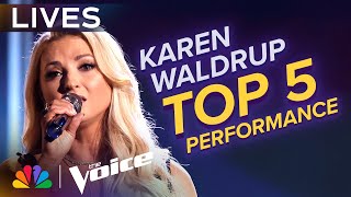 Karen Waldrup Performs "I'm Alright" by Jo Dee Messina | The Voice Finale | NBC