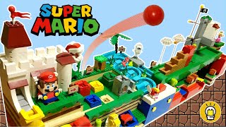 レゴで作ったスーパーマリオのアスレチックゲームをクリアせよ！LEGO Super Mario Ultimate Marble Run Action Game Machines!
