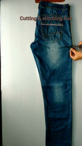 Turn Old Jeans Into A Sexy Pencil Skirt - YouTube